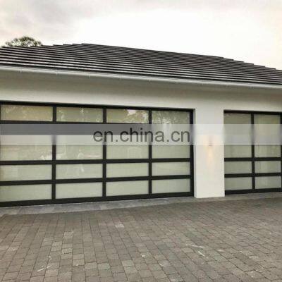 Aluminum Golf Car Garage Door Car Parking Clear Glass Sectional Door photo-5