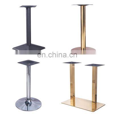 Table Base Gold Round Industrial Furniture Restaurant Wrought Coffee Dining Stainless Steel Metal Tulip Cast Iron Table Base