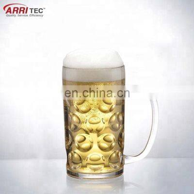 Clear stein cup 1 liter acrylic beer mug