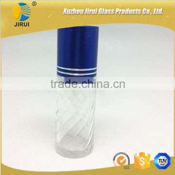 10ml round blue color roller glass bottles