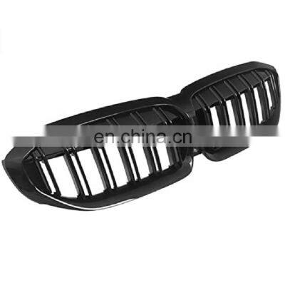 G20 double Slat Grill Front Kidney Grille for 2019-2020 BMW 3 Series