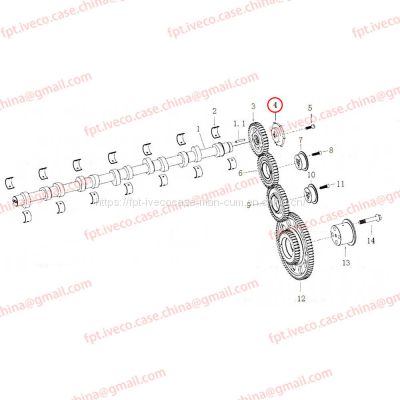 MAN D2066 Camshaft pulse plate 04501-0190