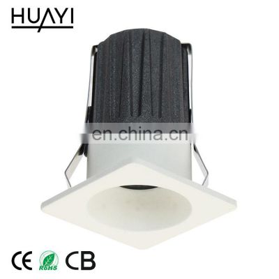 HUAYI Modern European Interior High Quality Aluminum Energy Saving COB LED Downlight Lighting