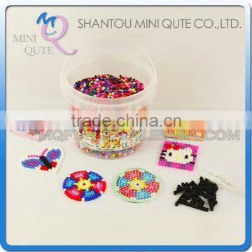 Mini Qute Kawaii DIY 6000 pc Ironing Hama Perler Beans 3D Jigsaw building block pegboard educational toy (Accept OEM) NO.ET05A3