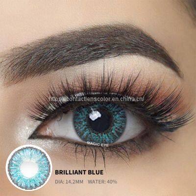 Original Wholesale Soft Colored Blend Eye Contacts Yearly Contact Lenses Cheap 3 Tone Color Contact Lens photo-2