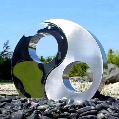 Stainless Steel Manufacturer Stainless Steel Mirror Sculpture Park Square Landscape Sculpture Ornament Metal Sculpture photo-2