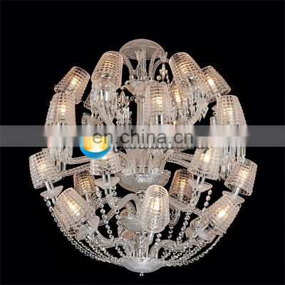 Hotel Wedding Decorative hanging lamps Modern Hanging Luxury Led Glass Ball Crystal Pendant Light