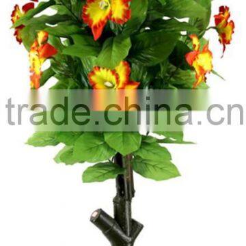 2014 the hot sale Plastic,PU, plastic Material and Flowers Plant Type plastic flower