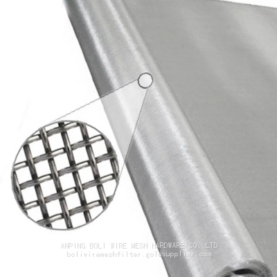 AISI 304 316 material 50-600 mesh Woven stainless steel Mesh screen Boli SS wire mesh factory manufacturer Stainless meshfilter