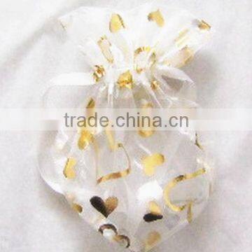 Red Organza Bag With Drawsting and 1C Printing for Gift Package photo-5