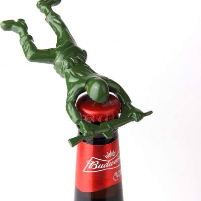 Creative 3D Army Man Bottle Opener,Unique Easy Opening Bottle Opener for Beer and beverage