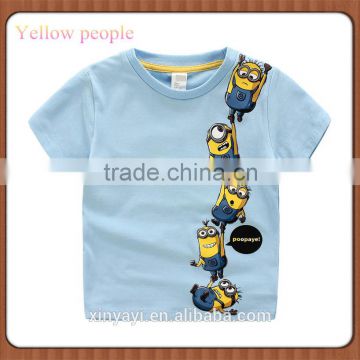 High quality cotton fabric new model kids girls t shirt with children clothing 2016