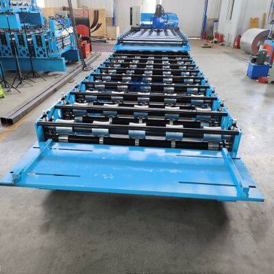 Hot Selling Single Double Three Layer Customized Shapes Corrugated Roof Sheet Making Tile Pressing Machine Making Roofing Sheet photo-5