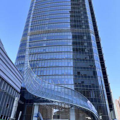 High Building Glass Curtian Wall Aluminium Cladding Low-E Glass