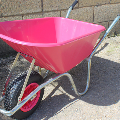 Rust-Proof Wheelbarrow With Solid Tire and Galvanized Steel Construction photo-5