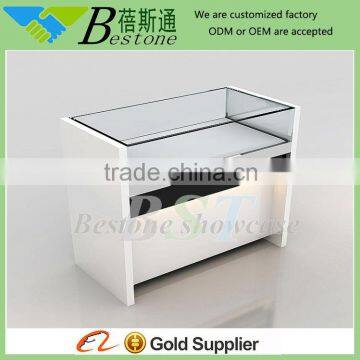 New arrival wooden counter designs for mobile phone shop furniture