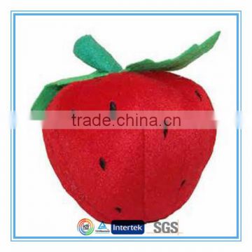 CE ASTM red stuffed strawberry plush toy