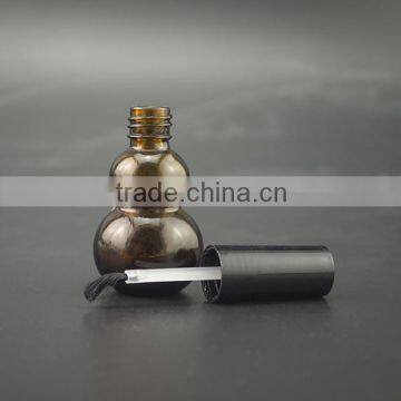 Free Samples! Wholesale Empty Unique Amber Glass Nail Polsih Bottles With Brush Caps photo-4