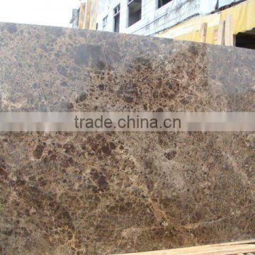 Dark Emperador marble flooring design slab