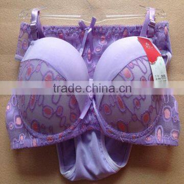 1.05USD High Quality Large Size Transparent Material Stylish Bra And Panty Set,5Colors/ 36-40 C Cup(kctz013) photo-5