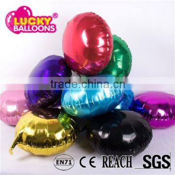 China Balloon Wholesaler EN71 Approved 18'' Round Silver Solid Foil Balloon photo-4