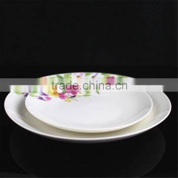 10.5 Inch Coupe Shape New Bone China Colorful Flower and Leaf Decorated Price Competitive Hebei Factory 20PCS Dinnerware Set photo-5