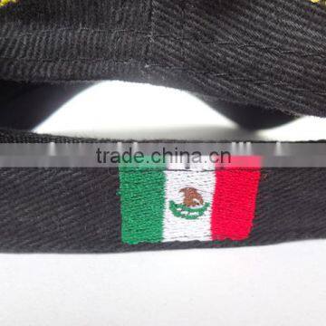 Custom Blank Snapback Cap With Leather Brim photo-2