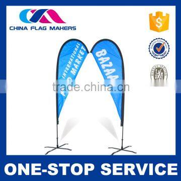 Fashion Style Custom Printing Feather Flag Fiber Glass Poles