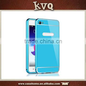 Aluminum Bumper Frame Acrylic Back Cover For Lenovo S90 2 in 1 Metal Cover