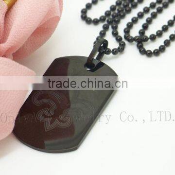 Laser Custom Pendants Black Tungsten Pendants Wholesale Dog Tag Pendants photo-3