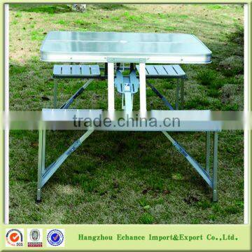 High quality Hot sell Outdoor Aluminum Folding Picnic Table suitcase style