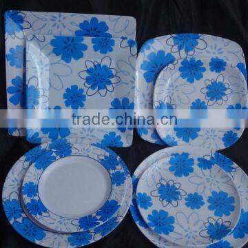 2013 hot sale 20pcs melamine plastic dinnerware set