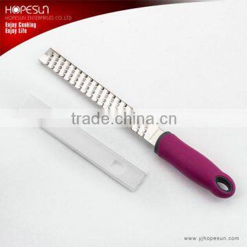 Colorful stainless steel slicer grater with plastic handle