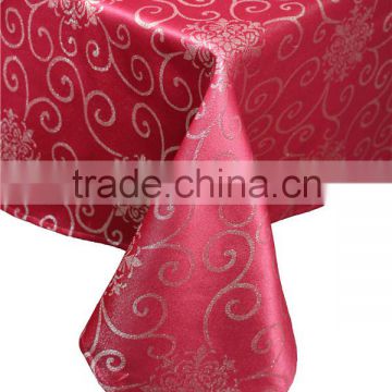 100% Polyester Flower Design Jacquard Cheap Polyester Tablecloths