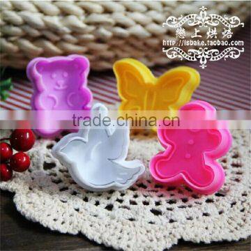 baking tools plastic snow white 3d cookie cutter