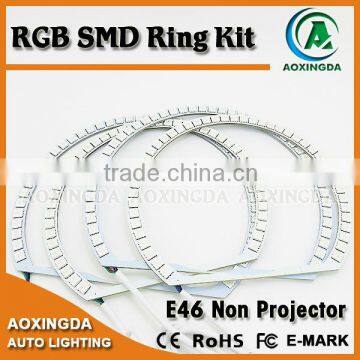 131+145mm color changing angel eyes 5050 smd rgb led ring