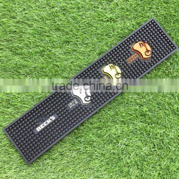 branded promotional plastic rubber bar mat