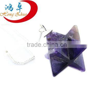 Amethyst Merkaba / Star Pendant