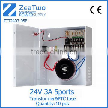 24v dc power supply power supply 24v 3a 5 channels transformer power supply