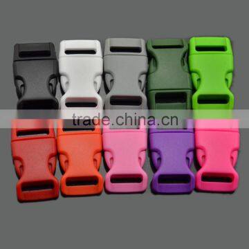 5/8 " Plastic Colorful Contoured Side Release Buckles for paracord bracelet