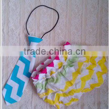 New posh ! baby bloomer suit chevron bloomer matching tie