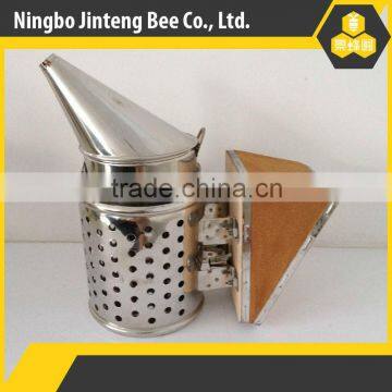 Beekeeping tools stainless steel heat-resistant smoker with leather bellow