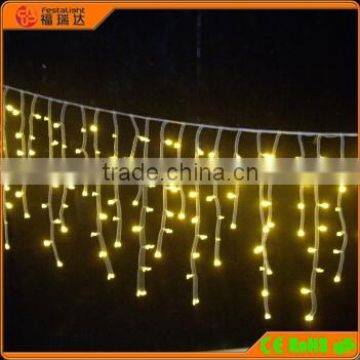 New product Yellow color led icicle light for christmas tree