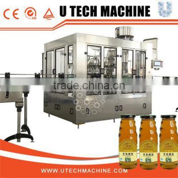 Glass bottle water filling and capping machine