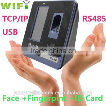 4.3 inch TFT wifi or p2p facial & fingerprint RFID identifcation time attendance