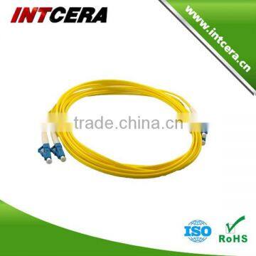 Low Insertion loss and high Return loss LC-LC duplex PVC/LSZH fiber optic patch cord