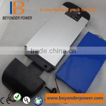 24v/36v8ah/10ah rear rack lithium ion battery pack/electric bike battery pack