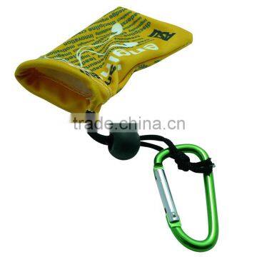 Green Double Microfiber Drawstring Pouch photo-2