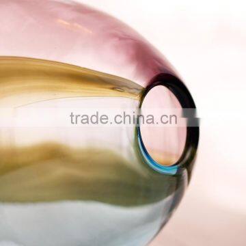 Handmade High Quality Home Decoration Colored Glass Vases photo-5