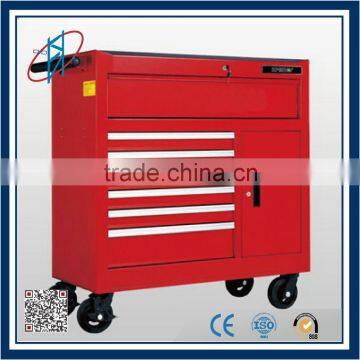 heavy duty steel tool trolley with tools